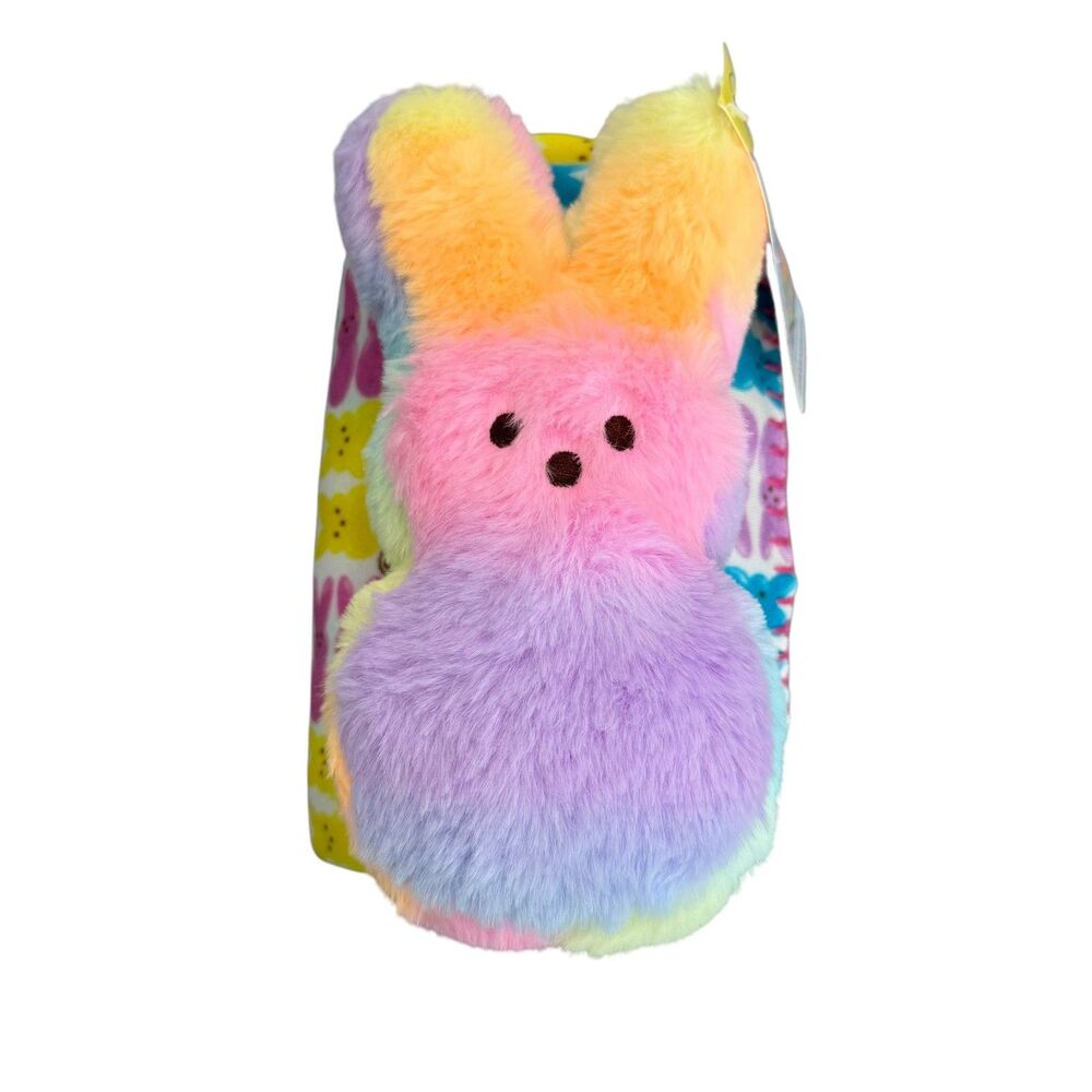 Peeps‎ DanDee Tie Dye Easter Bunny Plush & Blanket Throw Set